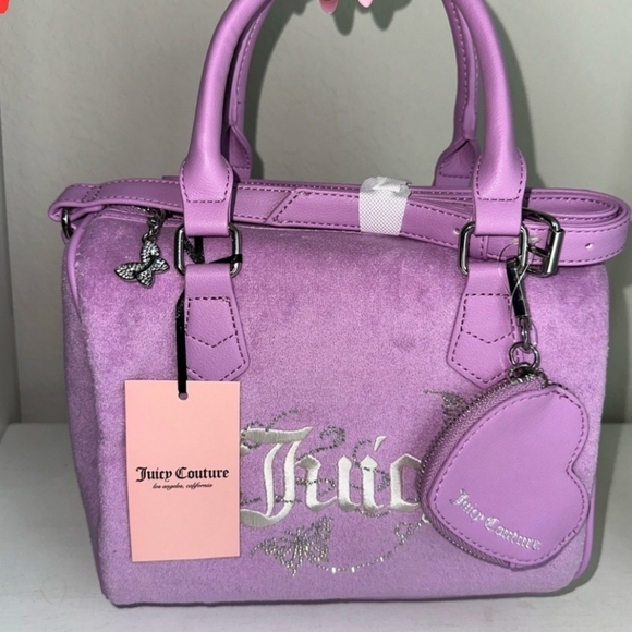 🔹️Juicy Couture🔹️ Wingin It Speedy Purple  Satchel - Picture 2 of 2